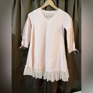 Girls Truth Culture, Size 12 T, Pink w/ lace at V and bottom , fully lined
